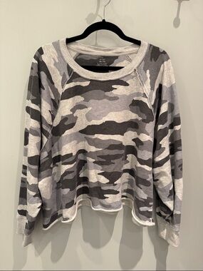Aerie Camo Pullover Sweater